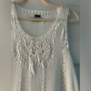 Ralph Lauren Crochet White Dress - Large